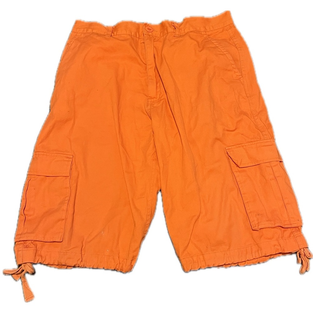 orange cargo shorts Waist 33 or 24